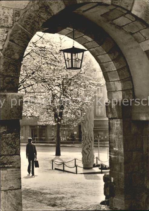 Nordhausen Thueringen Mahnmal und Torbogen