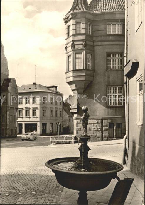 Apolda Brunnen an der August Bebel Strasse