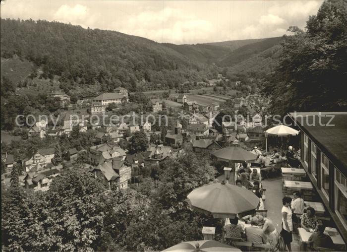 Schwarzburg Thueringer Wald Hotelterrasse Schwarzaburg