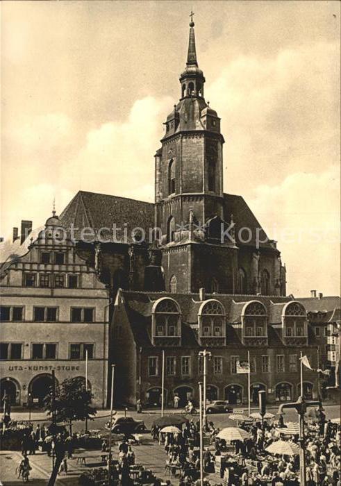 Naumburg Saale Markt mit Wenzelkirche