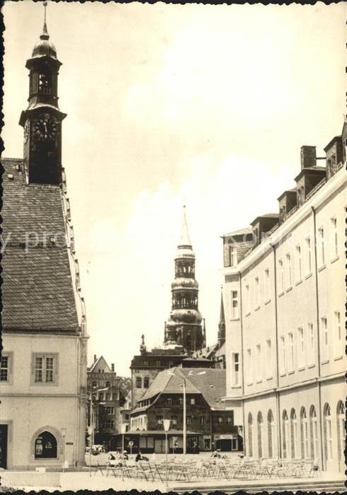 Zwickau Sachsen Neuberinplatz mit Dom