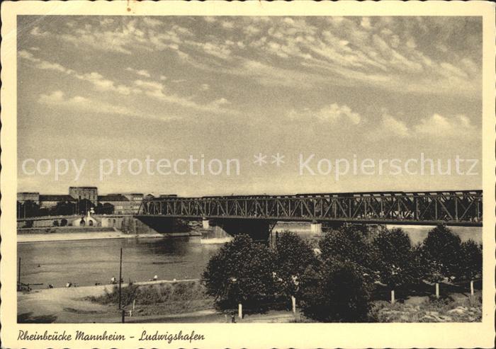 MANNHEIM BW Rheinbruecke nach Ludwigshafen