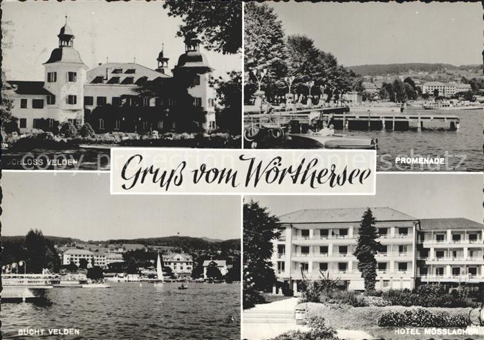 Woerthersee Schloss Velden Promenade Bucht Velden