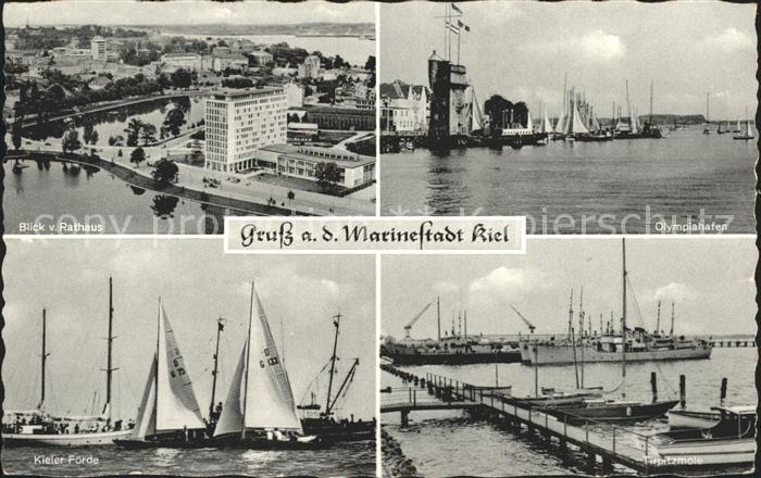 KIEL  CITY Olympiahafen Rathaus Kieler Foerde