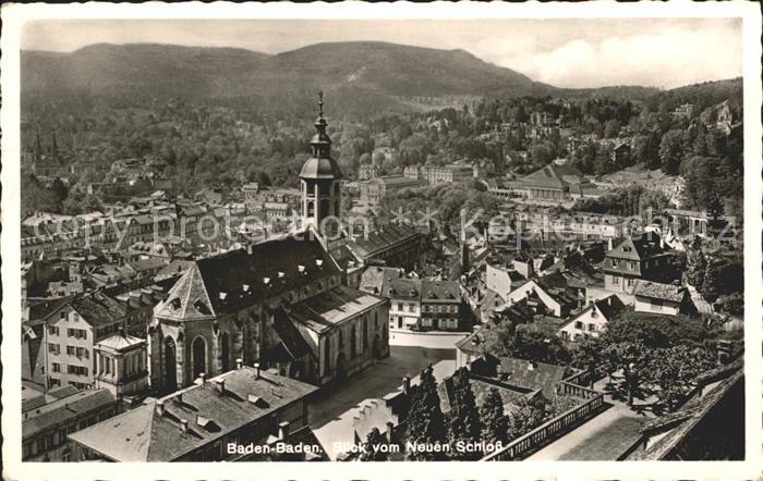 BADEN-BADEN BW Blick vom neuen Schloss