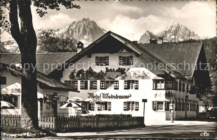 Schwangau Dorf der Koenigsschloesser Hotel Weinbauer mit Gehrenspitze