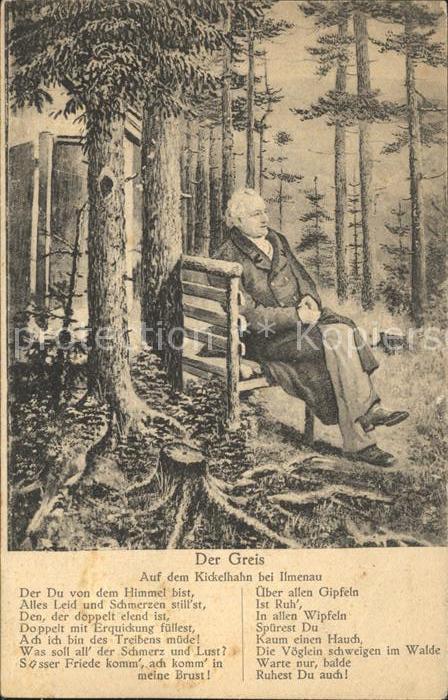 Kickelhahn bei Ilmenau Gedicht der Greis