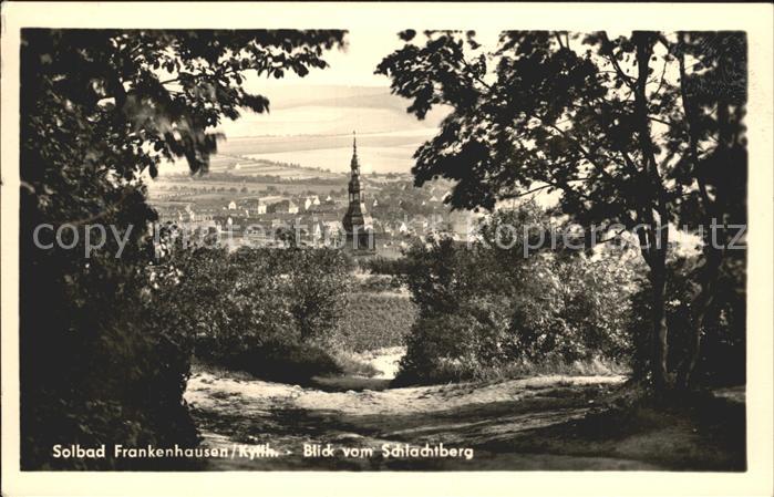 Frankenhausen Bad Blick vom Schlachtberg