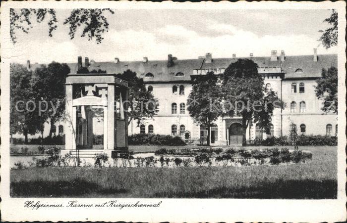 Hofgeismar Kaserne mit Kriegerehrenmal
