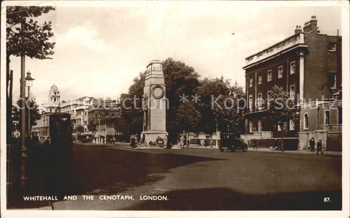 London Whitehall and the Cenotaph