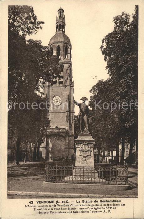 Vendome Statue de Rochambeau