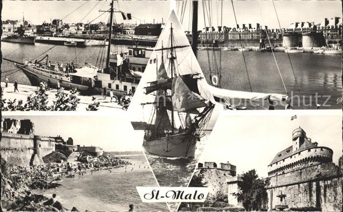 Saint-Malo 35 Hafen Burg Strand