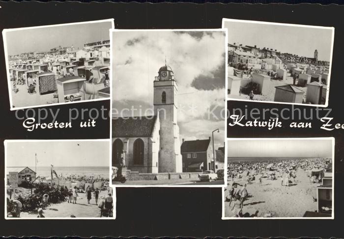 Katwijk aan Zee Strand und Kirche
