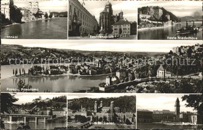 PAssAU Bayern Innkai Residenzplatz Veste Niederhaus Dom