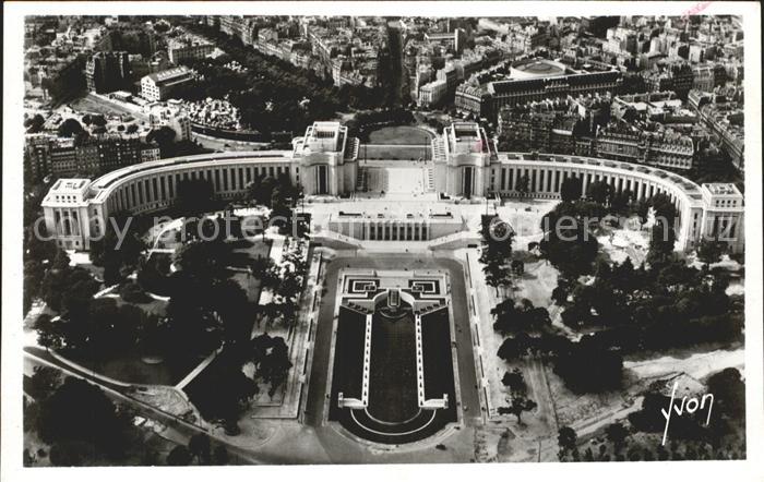Paris Palais de Chaillot Fliegeraufnahme