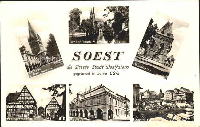 Soest Arnsberg Patrokli Dom Osthofentor Freiligrathhaus