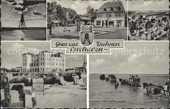 Cuxhaven Nordseebad Strand Wattwagen