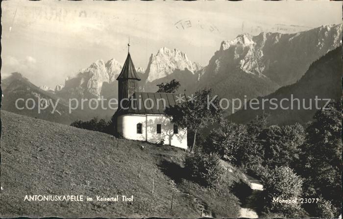 Kufstein Tirol Antoniuskapelle im Kaisertal