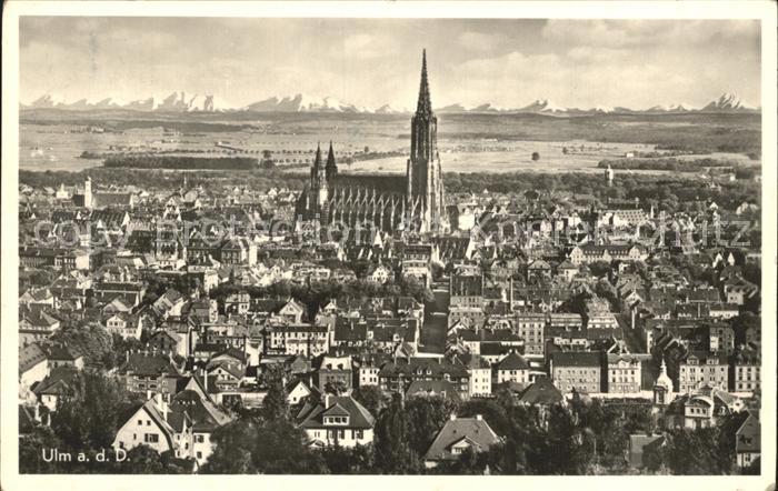 Ulm Donau Fliegeraufnahme mit Muenster