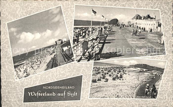 Westerland Sylt Strandpromenade Suedstrand
