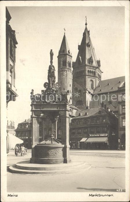 Mainz Rhein Marktbrunnen