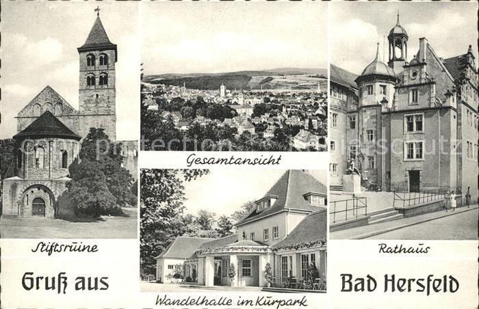 Bad Hersfeld Stiftsruine Wandelhalle Kurpark