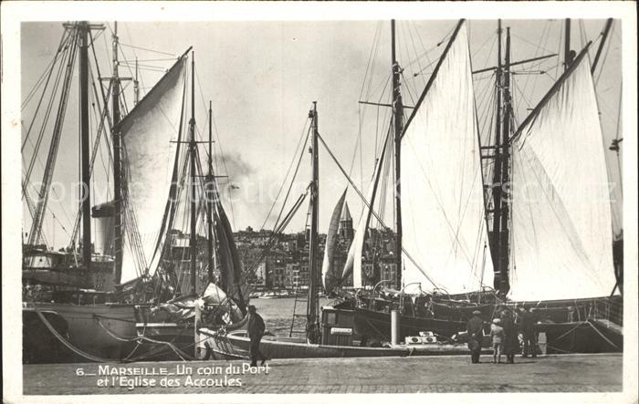 Marseille Bouches-du-Rhone Hafen Segelschiffe