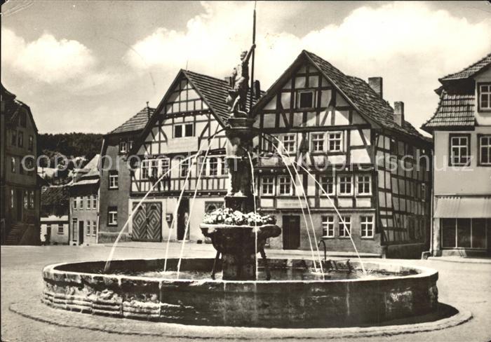 Vacha Markt mit Vitusbrunnen