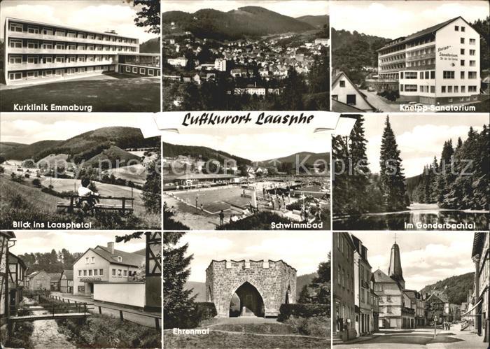 Laasphe Bad Kurklniki Emmaburg Kneipp-Sanatorium Ehrenmal
