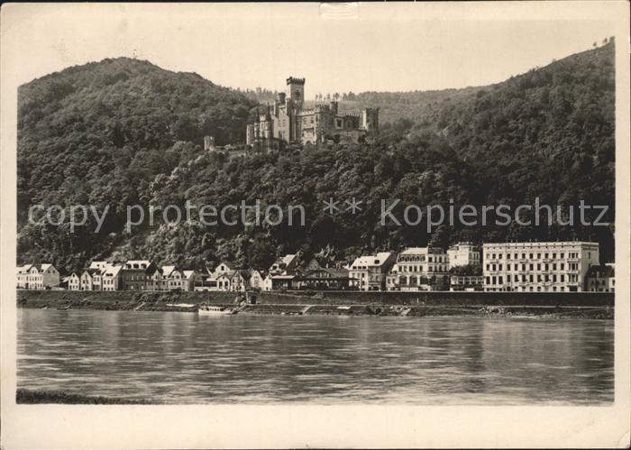 Rhens mit Schloss Stolzenfels am Rhein