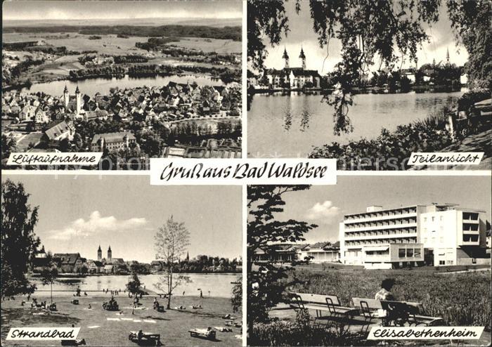 Bad Waldsee Fliegeraufnahme Elisabethenheim Strand