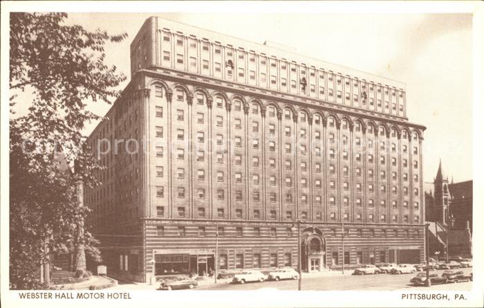 Pittsburg Pennsylvania Webster Hall Motor Hotel