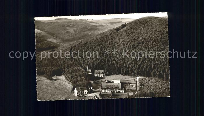 Westfeld Sauerland Fliegeraufnahme Berghotel Hoher Knochen