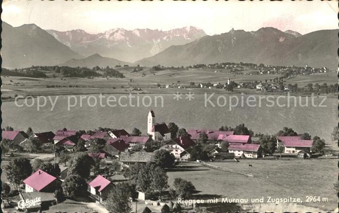 Riegsee mit Murnau und Zugspitze