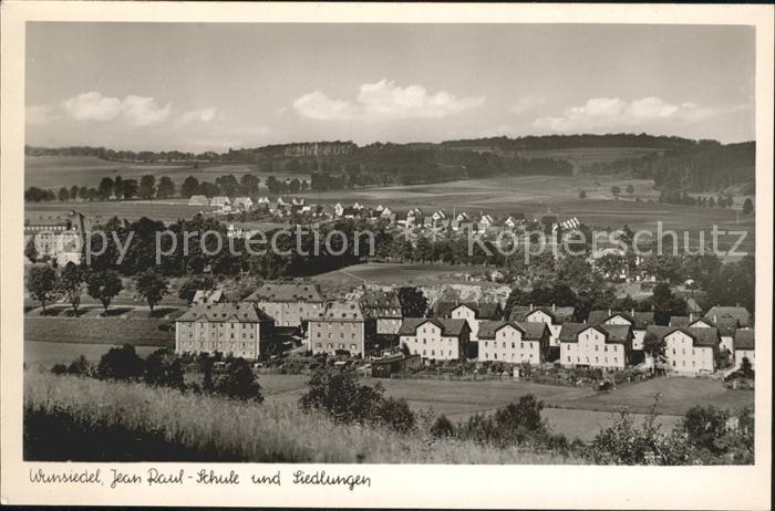 Wunsiedel Jean Paul Schule und Siedlungen