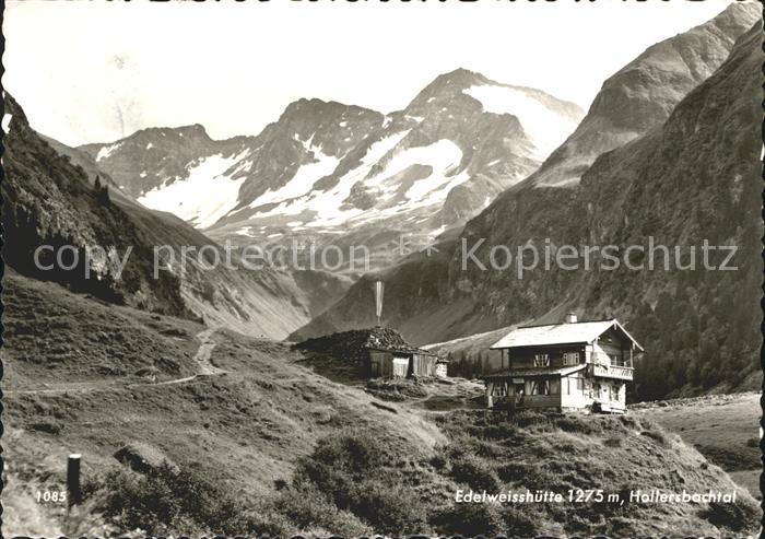 Hollersbach Pinzgau Edelweisshuette im Hollersbachtal