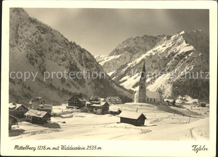Mittelberg Vorarlberg mit Widderstein