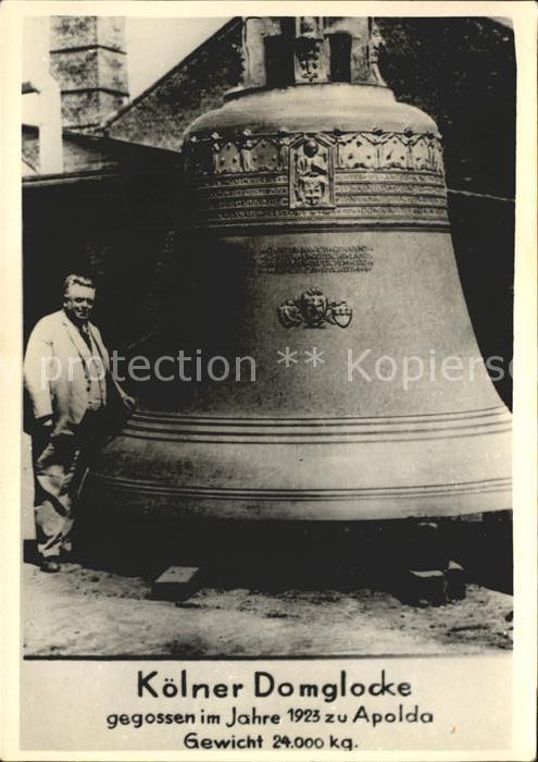 Apolda Koelner Domglocke gegossen 1923