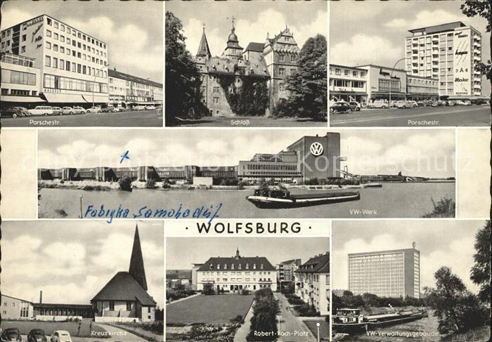 Wolfsburg VW-Werk Porschestrasse Schloss Robert-Koch-Platz