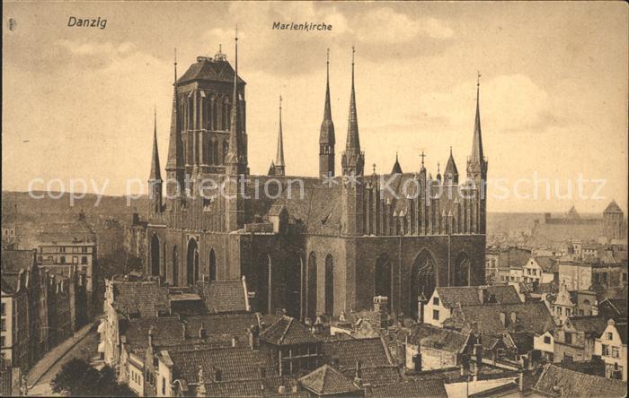 Danzig Westpreussen Marienkirche