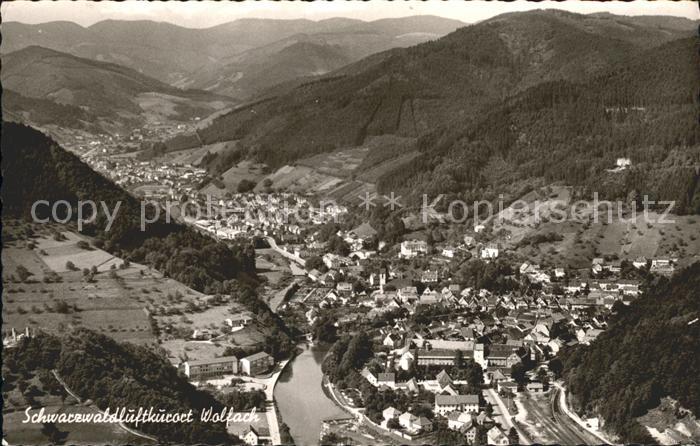 Wolfach Fliegeraufnahme Hotel Krone