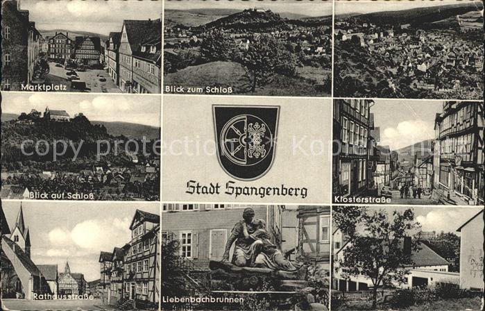 Spangenberg Hessen Klosterstrasse Schloss Marktplatz Liebenbachbrunnen