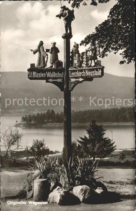 Schluchsee origineller Wegweiser