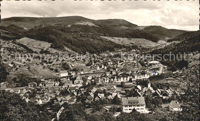 Weisenbach Murgtal Fliegeraufnahme Gasthof Metzgerei Blume