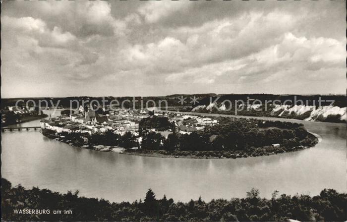 Wasserburg Inn Fliegeraufnahme mit Innschleife