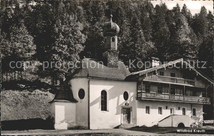 Wildbad Kreuth Kapelle mit Bauernhaus