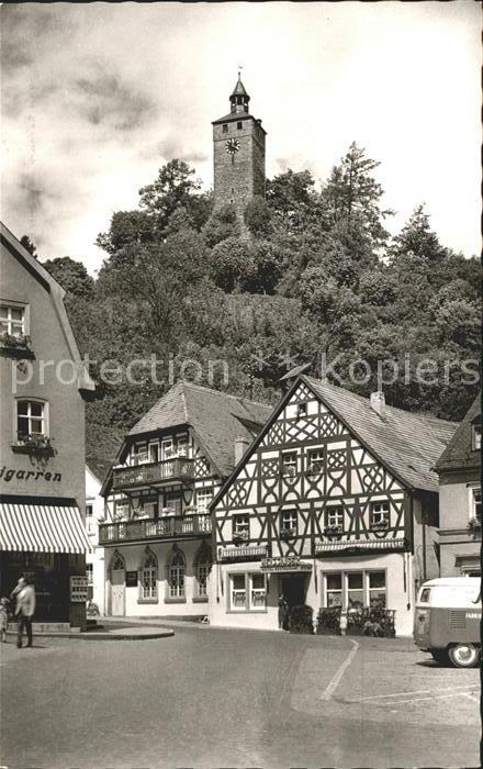 Bad Berneck Fachwerk und Kirchturm