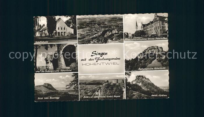 Singen Hohentwiel mit Festungsruine Hohentwiel