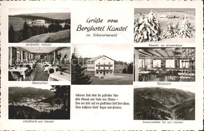 Waldkirch Breisgau Berghotel Kandel St. Peter