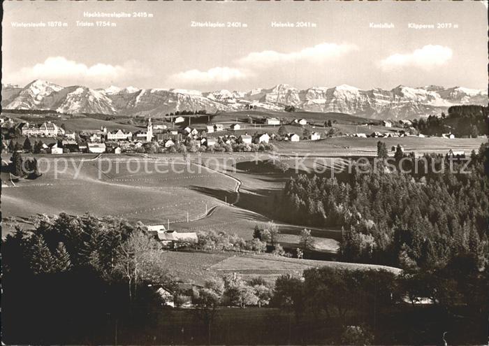 Scheidegg Allgaeu mit Didamskopf Zitterklopfen
